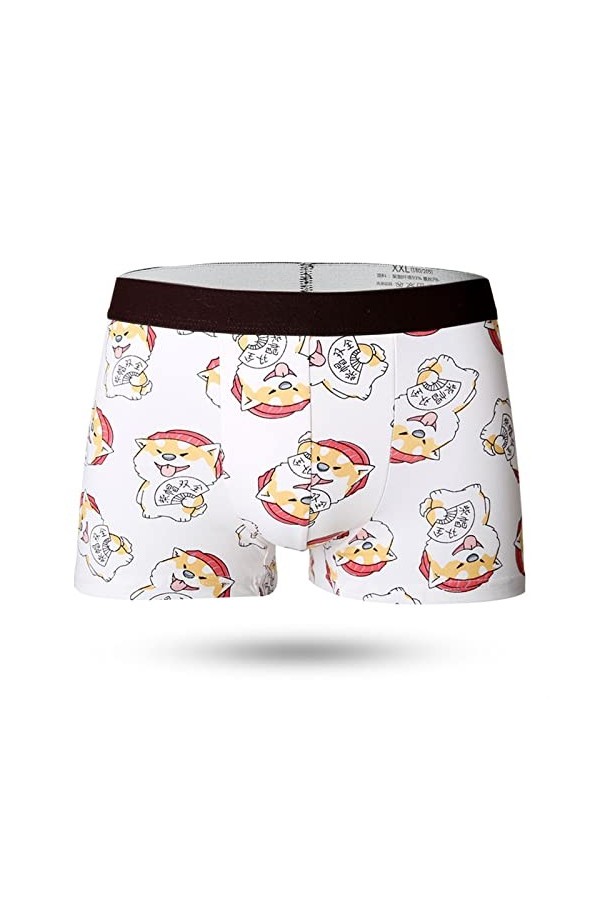 FREVA sous-vêtements Boxers Caleçons Slips Strings Milk Silk Soft Breathable Fashion Yong Mens Boxers Cartoon Skull Personnal