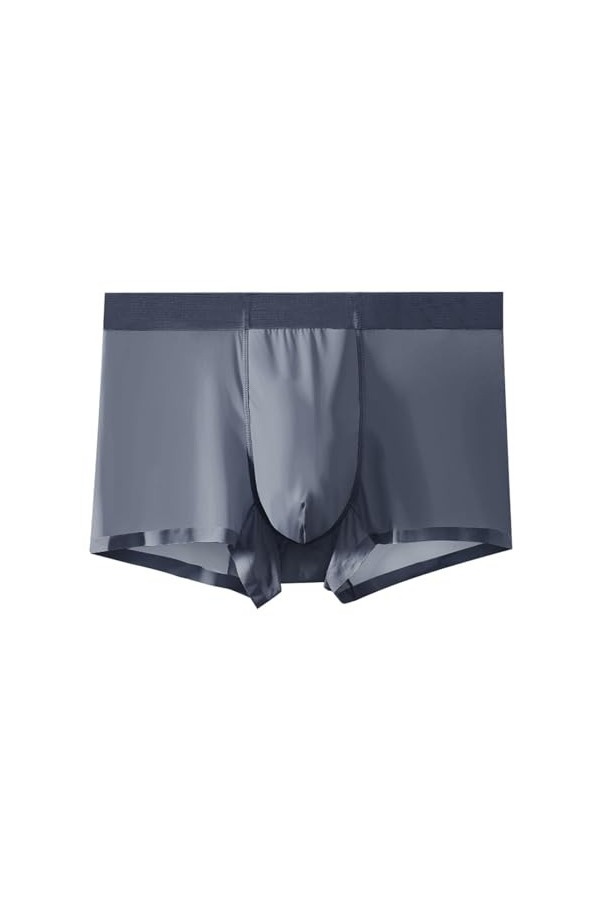 FREVA sous-vêtements Boxers Caleçons Slips Strings Summer Men Ice Silk Underwear Boxer Brief Color : 9, Size : 3PCS_70-80KG 