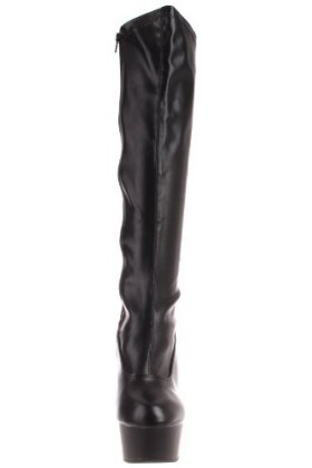Pleaser DELIGHT-2000 Blk STR Faux Leather/Blk Matte UK 3 EU 36 