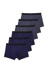 NAZARR 6 pièces/Ensemble Noir Boxer sous-vêtements Hommes Boxeurs Bambou Hommes sous-vêtements Hommes Culottes Shorts Respira