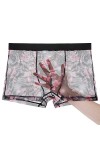 Sous-vêtements Boxers Caleçons Slips Strings Boxers en maille transparente Ice Silk sous-vêtements ultra-mince plus taille mâ