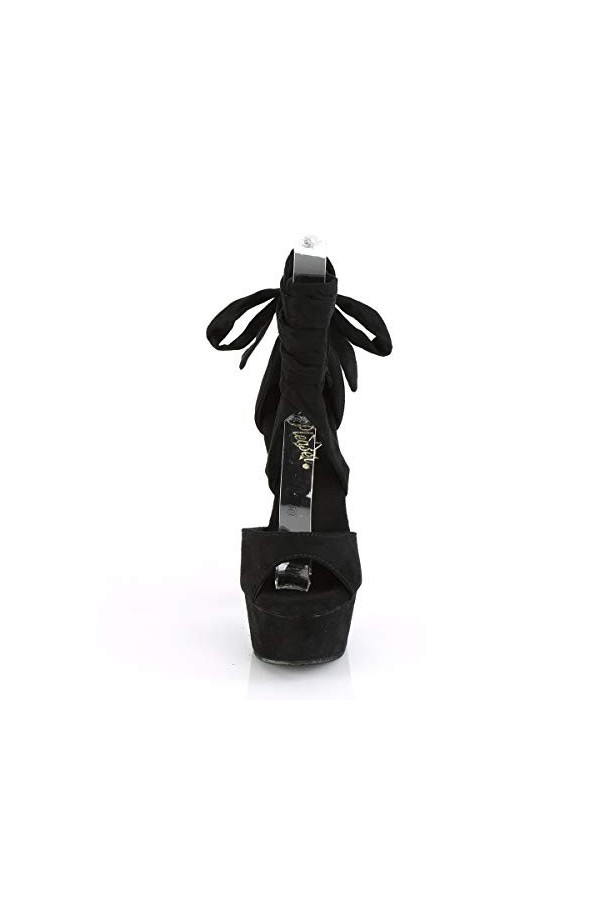 Pleaser DELIGHT-679 Blk Faux Suede/Blk Faux Suede UK 5 EU 38 