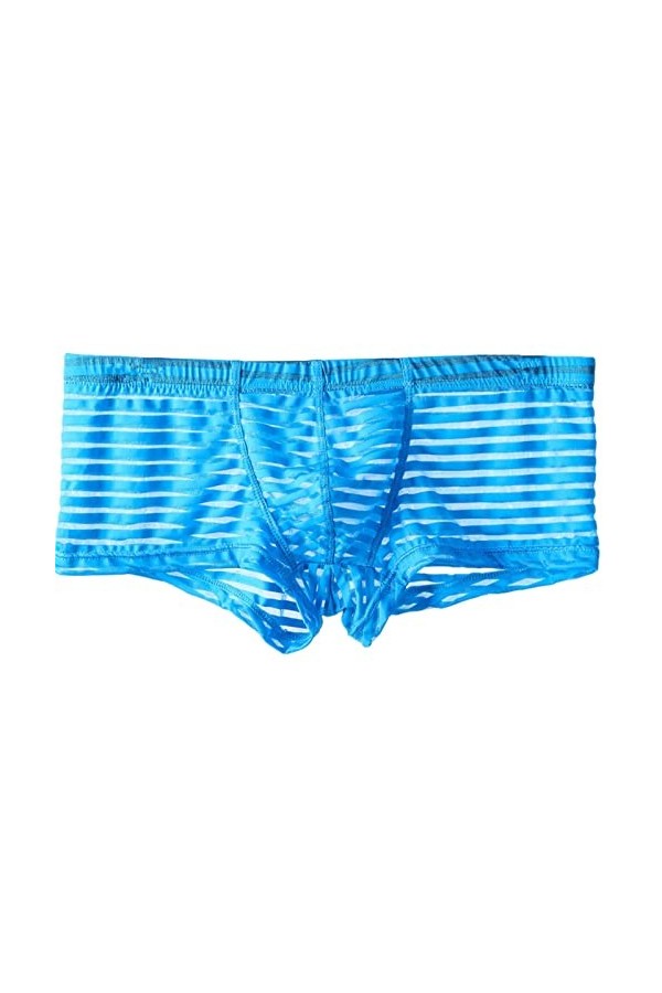 FREVA sous-vêtements Boxers Caleçons Slips Strings sous-vêtements Transparents Hot Men Sexy Stripe Mesh Boxer M-XXL Men de Ta