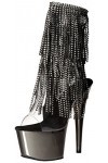 Pleaser ADORE-1017RSF CLR-Blk/Dark Pewter Chrome UK 8 EU 41 