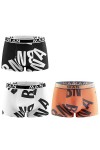 LLaviD sous-Vêtements Homme 3Pcs / Lot Men Palies Lettre Seau sans Suppres Primés Imprest-3Pcs Mix 03-4Xl 82.5-95Kg