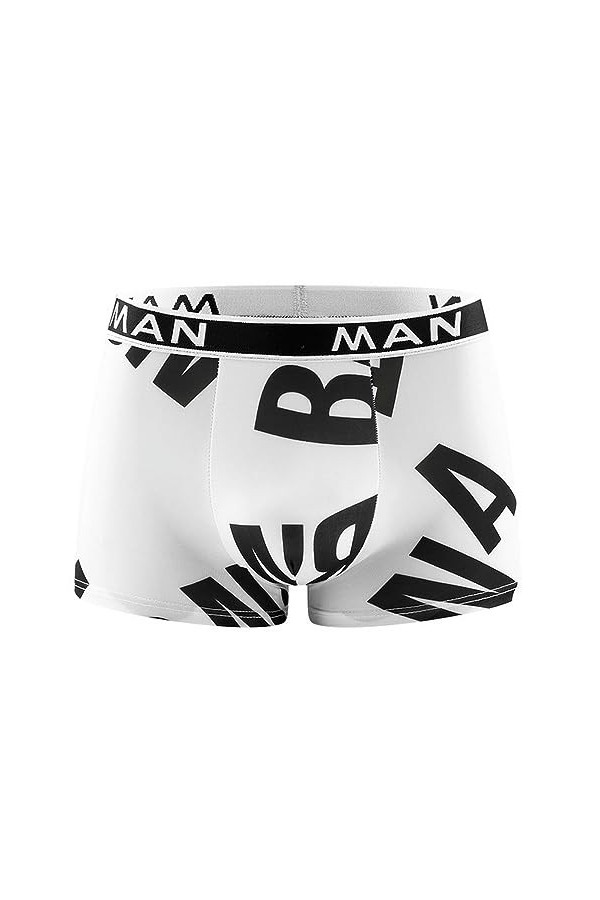 LLaviD sous-Vêtements Homme 3Pcs / Lot Men Palies Lettre Seau sans Suppres Primés Imprest-3Pcs Mix 03-4Xl 82.5-95Kg