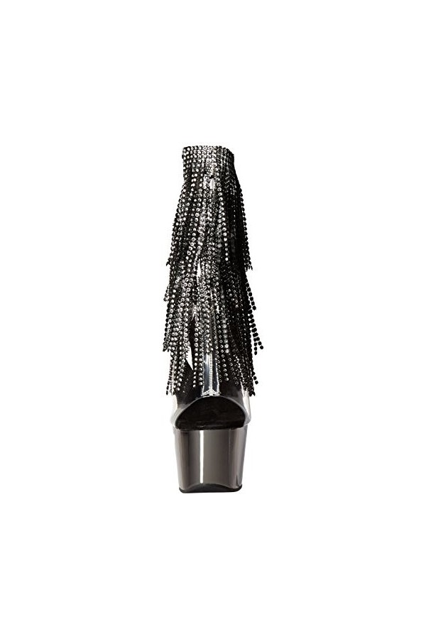 Pleaser ADORE-1017RSF CLR-Blk/Dark Pewter Chrome UK 8 EU 41 