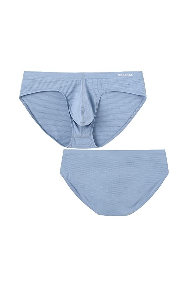 ZUOLAIYIN Sac pour homme Slip Sexy Sous-vêtements Bulge Pouch Slips Nylon Hipster Stretch Hommes Sous-vêtements Poche Avant T