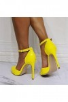LEBE Talons Hauts Unisexe Hommes Femmes Talons Aiguilles Crossdresser Drag Queen Slingback Sandales Pompes de fête Grande Tai