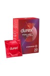 Durex FEELING EXTRA - 20 Préservatifs Homme Fins et Extra Lubrifiés
