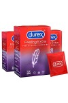 Durex FEELING EXTRA - 20 Préservatifs Homme Fins et Extra Lubrifiés
