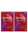 Durex FEELING EXTRA - 20 Préservatifs Homme Fins et Extra Lubrifiés