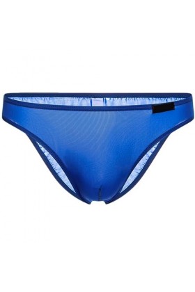 Yorggvel Slip érotique pour homme - En soie glacée - Sexy - Respirant - Sous-vêtement sexuel - Tentation - String - Confortab