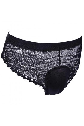 DNJKH Homme Sissy String Boxer Shorts Translucide Gay Travesti Culotte Crossdresser Dentelle, pour Le Jeu de Rôle Transgenre 