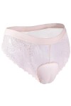 DNJKH Homme Sissy String Boxer Shorts Translucide Gay Travesti Culotte Crossdresser Dentelle, pour Le Jeu de Rôle Transgenre 