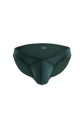 WSZJLN sous-Vêtements Hommes Slips Sexy Mesh Slip Renflement Pénis Poche Taille Basse Culotte Lingerie-Noir-M