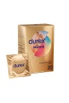 Durex NUDE - 20 Préservatifs pour Homme - Ultra Fins - Sensation Peau Contre Peau