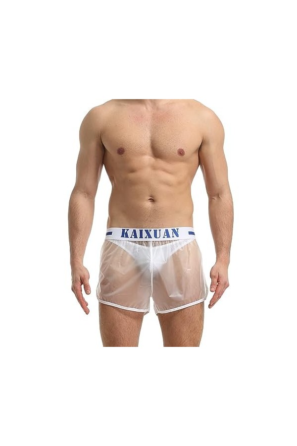 UIWFJEH G-s Sexy pour Hommes Vêtements Sissy pour Hommes sous-vêtements pour Hommes Shorts Sexy Transparents Érotiques,Noir,M