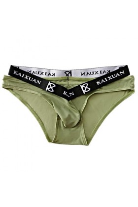 UIWFJEH G-s Sexy pour Hommes Vêtements Sissy pour Hommes Pantalon Triangle Respirant Ice Silk Thong pour Homme,Noir,XL