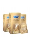 Durex NUDE - 20 Préservatifs pour Homme - Ultra Fins - Sensation Peau Contre Peau