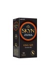 Skyn King Size large : Lot de 20 Préservatifs Extra large, sans latex Skynfeel pour Hommes / Fins, Forme Droite, Lisse, Diamè