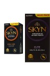 Skyn King Size large : Lot de 20 Préservatifs Extra large, sans latex Skynfeel pour Hommes / Fins, Forme Droite, Lisse, Diamè