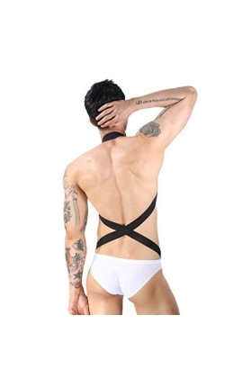 Ensemble de Lingerie Sissy pour Homme Videur De Boîte De Nuit pour Hommes Spectacle Corset Musculaire Performance Sangle De P