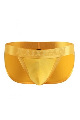 UIWFJEH Sangle Jock pour Homme Hommes de Briefs Slips pour Hommes Slips pour Hommes Respirant Pantalon Head Sexy,Noir,L