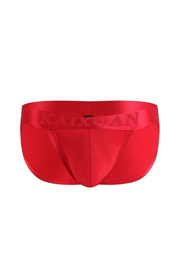 UIWFJEH Sangle Jock pour Homme Hommes de Briefs Slips pour Hommes Slips pour Hommes Respirant Pantalon Head Sexy,Noir,L