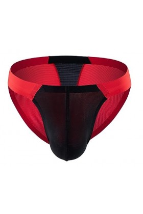 Adefeect Slip sexy en soie glacée pour homme - Sans coutures - Sous-vêtements érotiques - Sous-vêtements fins - Sexy - String