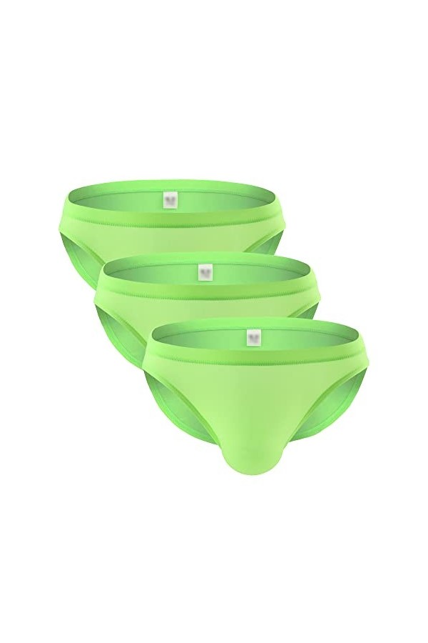 JEShifangjiusu Slip Moulant De Couleur Unie pour Hommes sous-VêTements Sexy avec Pochette Convexe en U String éRotique Transp