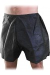 FEECOZ Usage Quotidien 100 Pièces sous-Vêtements Jetables Unisexes Shorts Papier Boxer Noir sous-Vêtements Spa Jetables for V