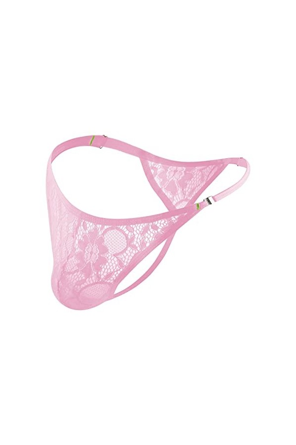 Sous-vêtements sexy pour homme - En dentelle - Respirant - Avec ouverture des deux côtés - Sous-vêtement rétro pour homme, No