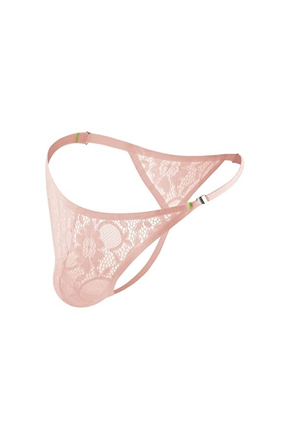 Sous-vêtements sexy pour homme - En dentelle - Respirant - Avec ouverture des deux côtés - Sous-vêtement rétro pour homme, No