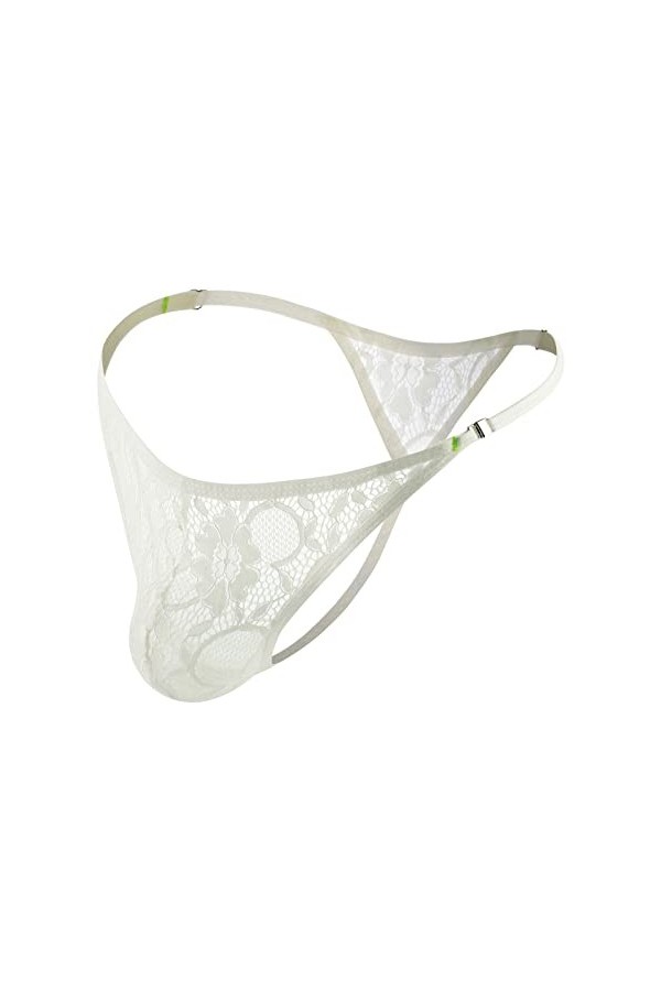 Sous-vêtements sexy pour homme - En dentelle - Respirant - Avec ouverture des deux côtés - Sous-vêtement rétro pour homme, No