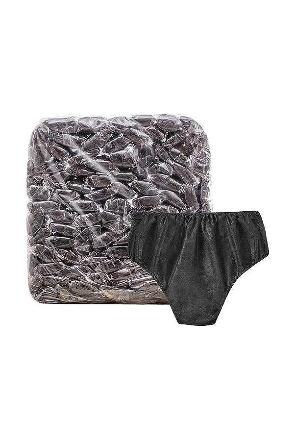 Usage quotidien Slips Non tissés jetables for femmes, culotte en maille élastique avec impression de papier, hôtel Spa, séjou