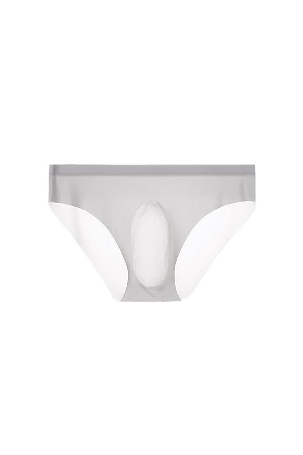 3D Punch Glace Soie Hommes sous-Vêtements sans Couture en Nylon Mémoires Ultra-Mince Gay Sexy sous-Vêtements Poche L-3XL Col