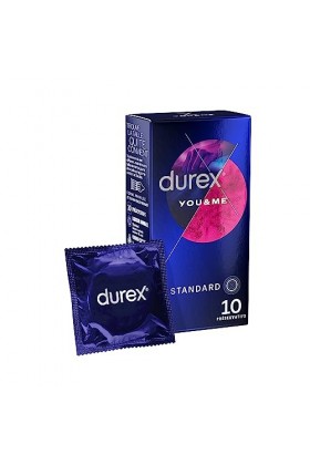 Durex YOU & ME - 10 Préservatifs - Retardant et Stimulant
