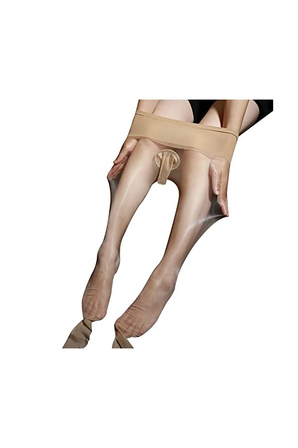 Lingerie Homme Sexy Hot Hommes doux glace soie bout fermé collants extensible mince collants bonneterie bas Legging pantalon