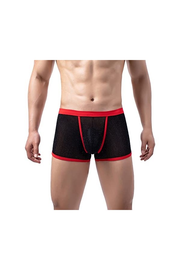 wjiNFDFG Pyjama Vert Émeraude pour Homme sous-vêtements de Mode Masculine Culottes Sexy Monter des Slips sous-vêtements Panta