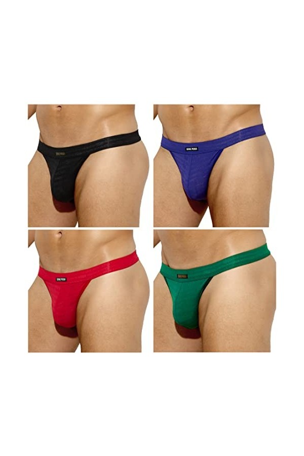 Arjen Kroos Homme String Thong Respirant Confortable sous-vêtements Slip Tanga Thong G-String