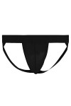 Billtop Homme Suspensoir Jockstrap Thongs Athletic Supporter Briefs Sexy Strings sous-vêtements Briefs,Lot de 4 Noir,XL