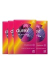 Durex PLEASURE ME - 20 Préservatifs Perlés et Nervurés