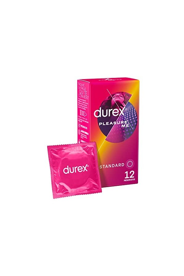 Durex PLEASURE ME - 20 Préservatifs Perlés et Nervurés