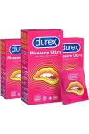 Durex PLEASURE ULTRA - 32 Préservatifs - Texture Ultra Perlée - Lot de 2 x 16 unités