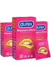 Durex PLEASURE ULTRA - 32 Préservatifs - Texture Ultra Perlée - Lot de 2 x 16 unités