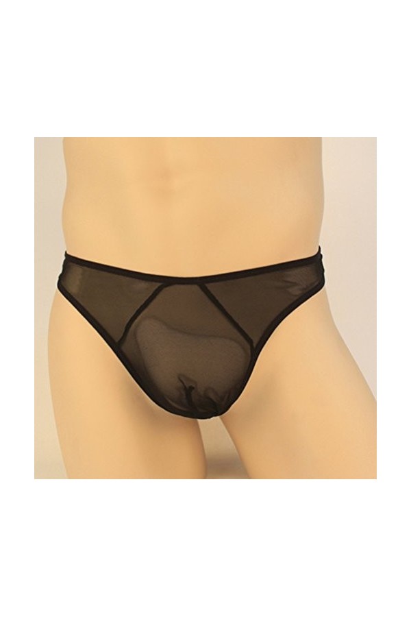 KHUFUZI Lot de 4&nbsp;sous-vêtements sexy, styles en maille pour, homme, lingerie respirante, transparents, cadeau pour un ami, Lo