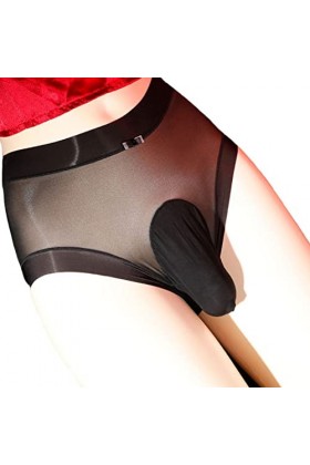 Culotte sexy transparente en nylon translucide pour homme,Sous-vêtements sexy pour homme,Sous-vêtements respirants doux sans 