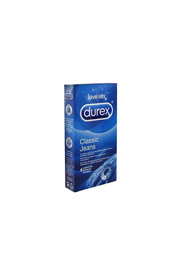 Durex CLASSIC JEANS - 20 Préservatifs - Confort et Confiance