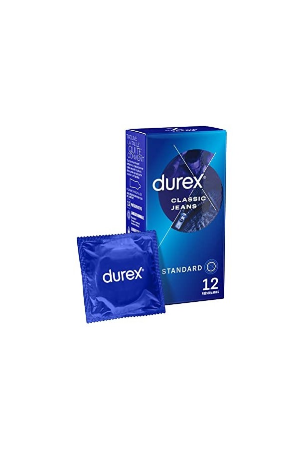 Durex CLASSIC JEANS - 20 Préservatifs - Confort et Confiance
